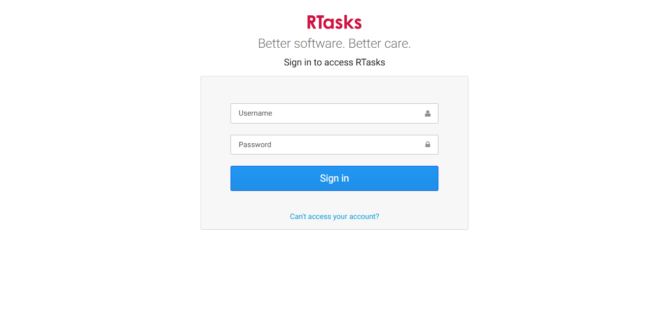 RTasks Login
